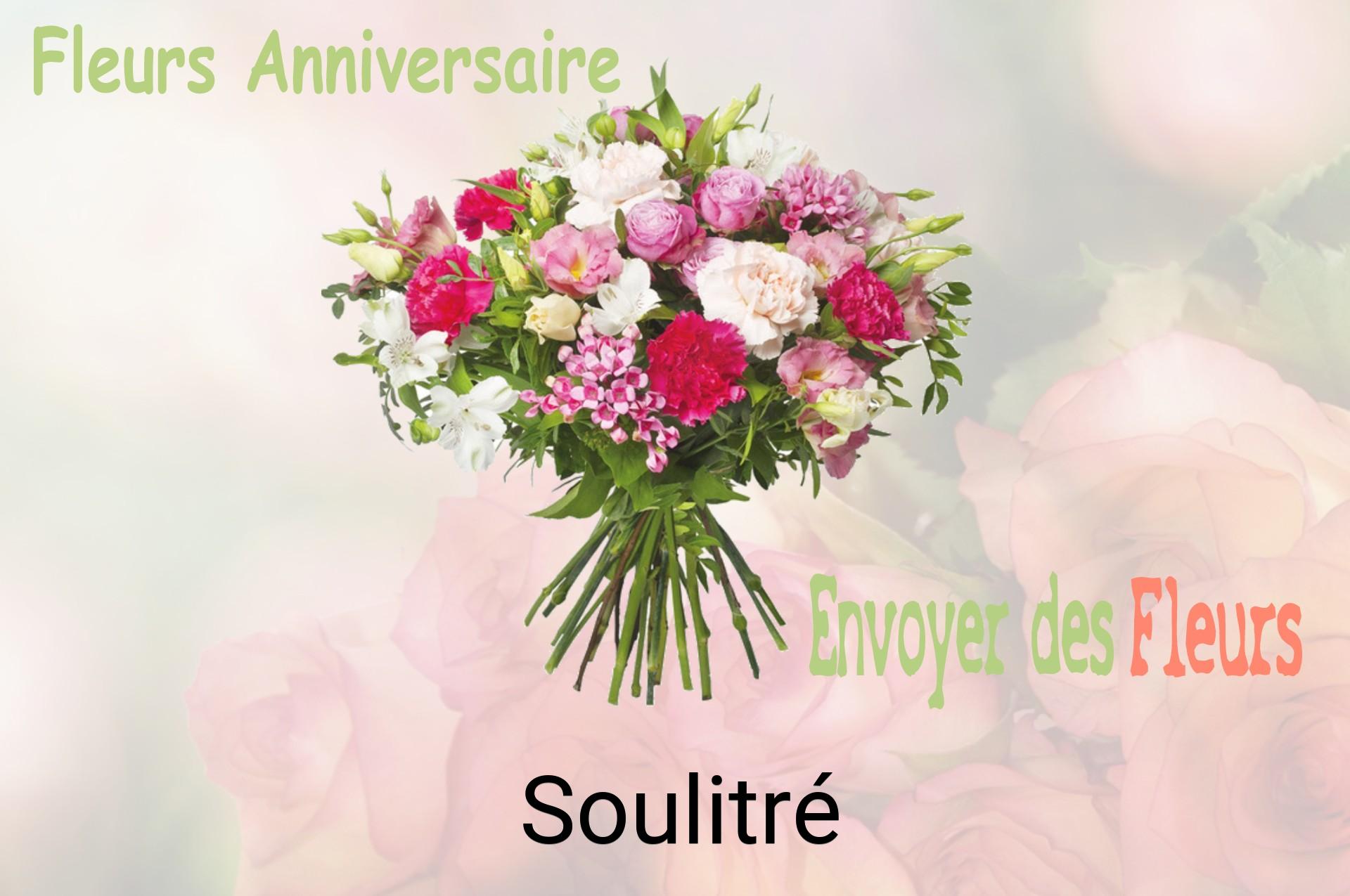 Bouquet de fleurs d’anniversaire livré à Soulitré